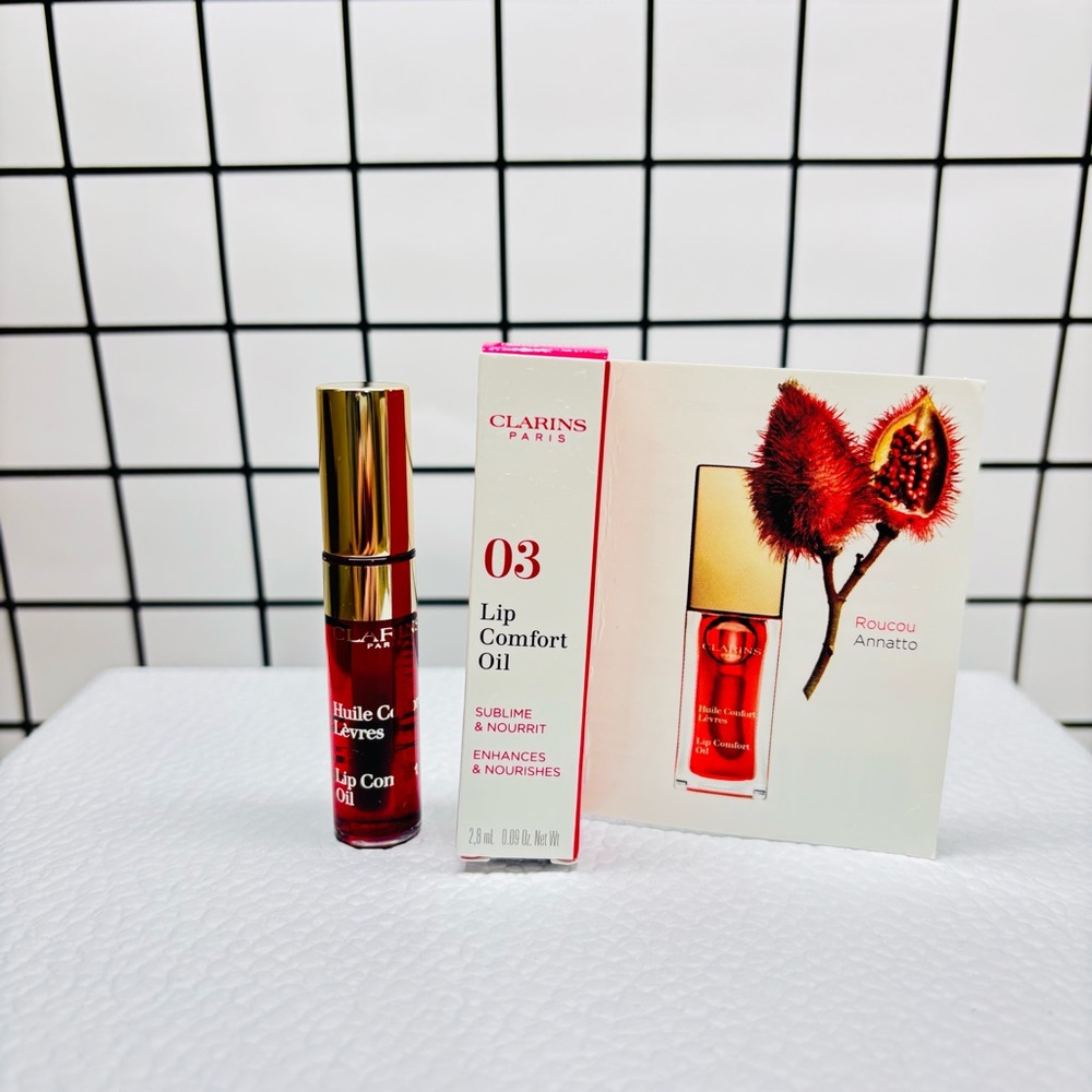 🆕 2/$30 Clarins Lip Comfort Oil #3 • 2.8ml
